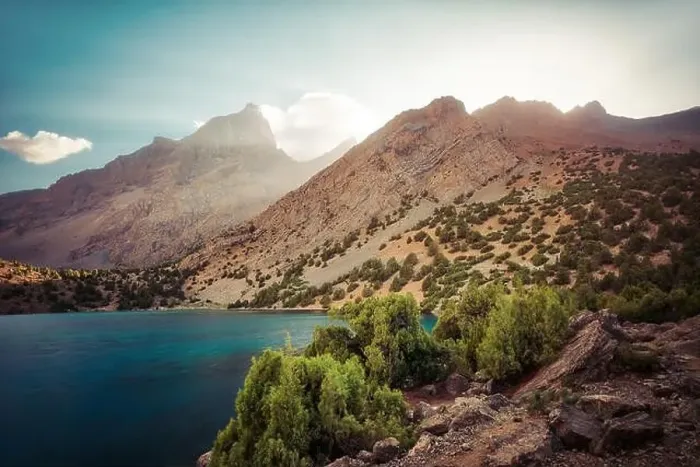 Framed Print : Alaudin Lake in the Fann Mountains, taken in Tajikistan in August 2018 taken in hdr Framed Print : Alaudin Lake in the Fann Mountains, taken in Tajikistan in August 2018 taken in hdr