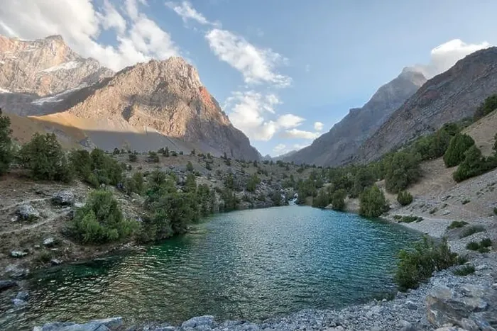 Framed Print : Alaudin Lake in the Fann Mountains, taken in Tajikistan in August 2018 taken in hdr Framed Print : Alaudin Lake in the Fann Mountains, taken in Tajikistan in August 2018 taken in hdr