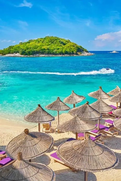 Framed Print : Albania, Ksamil Beach, Albanian Riviera