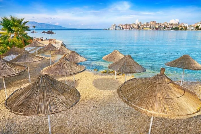 Framed Print : Albania - Saranda city beach Framed Print : Albania - Saranda city beach
