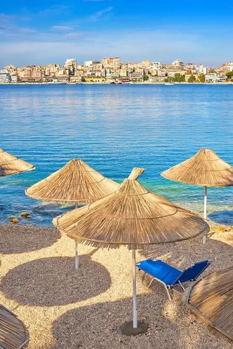 Framed Print : Albania - Saranda resort beach Framed Print : Albania - Saranda resort beach