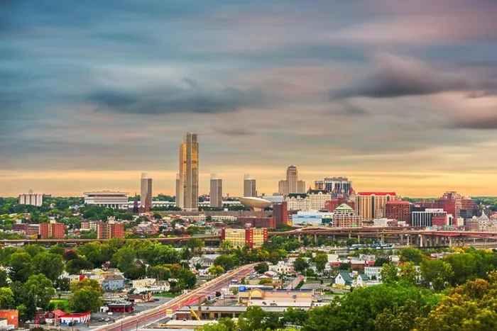 Framed Print : Albany, New York, USA downtown city skyline at dusk Framed Print : Albany, New York, USA downtown city skyline at dusk