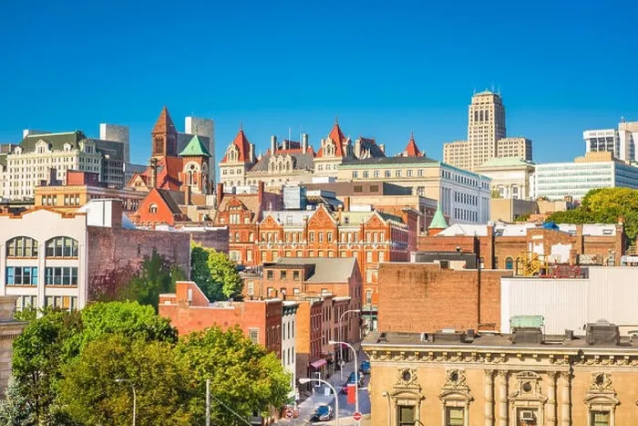 Framed Print : Albany, New York, USA Downtown skyline Framed Print : Albany, New York, USA Downtown skyline