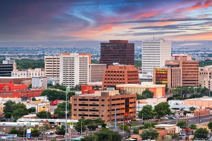 Framed Print : Albuquerque, New Mexico, USA downtown cityscape at dusk Framed Print : Albuquerque, New Mexico, USA downtown cityscape at dusk
