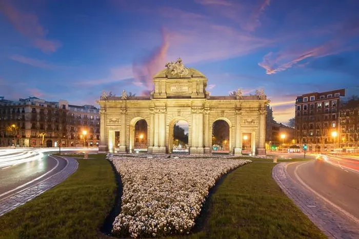Framed Print : The Alcala Door (Puerta de Alcala) is a one of the Madrid ancient doors of the city of Madrid, Spain. It was the entrance of people coming from France Framed Print : The Alcala Door (Puerta de Alcala) is a one of the Madrid ancient doors of the city of Madrid, Spain. It was the entrance of people coming from France
