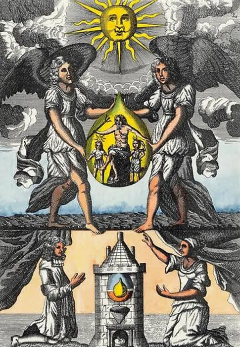 Framed Print : ALCHEMY - MUTUS LIBER, OR SILENT BOOK - PLATE 2 Framed Print : ALCHEMY - MUTUS LIBER, OR SILENT BOOK - PLATE 2