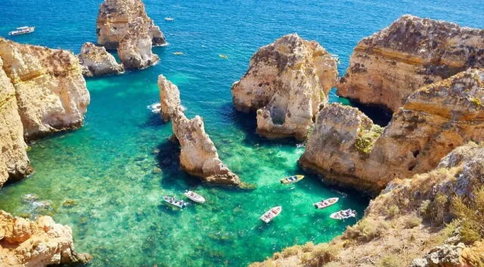 Framed Print : Algarve coast Ponta da Piedade near Lagos, Portugal Framed Print : Algarve coast Ponta da Piedade near Lagos, Portugal