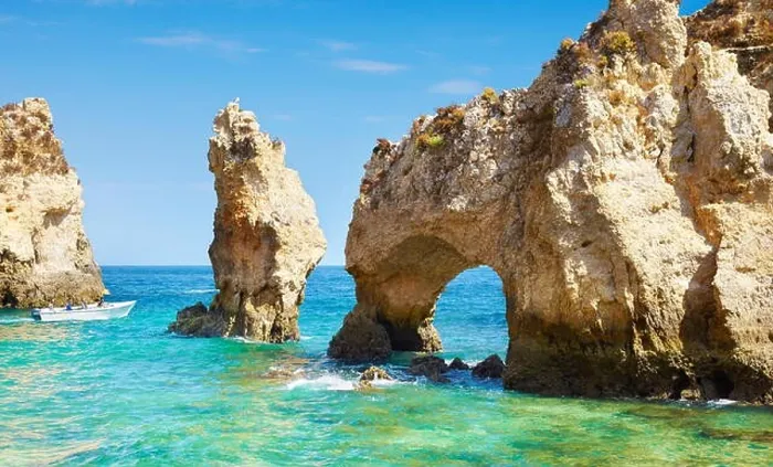 Framed Print : Algarve coast Ponta da Piedade near Lagos, Portugal Framed Print : Algarve coast Ponta da Piedade near Lagos, Portugal