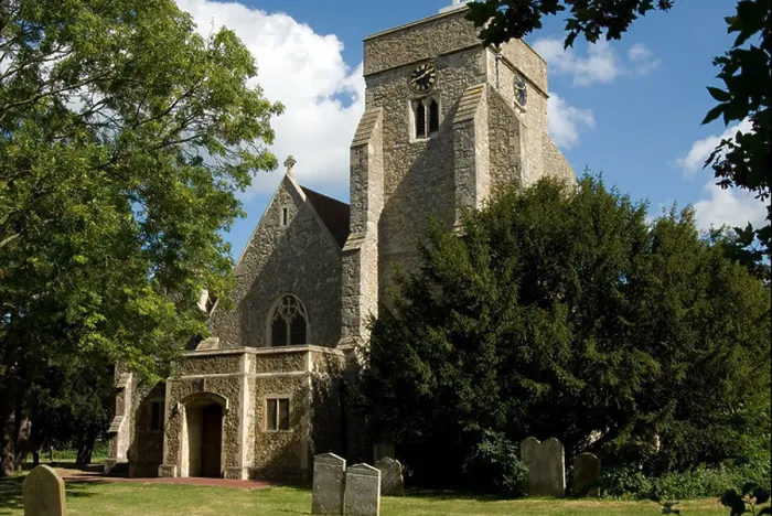 Framed Print : All Saints Church Whitstable from the south west Framed Print : All Saints Church Whitstable from the south west