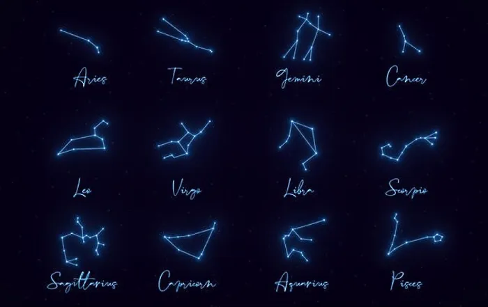 Framed Print : All Zodiac Constellation Signs With Names And Stars On The Background - 3D Illustration Framed Print : All Zodiac Constellation Signs With Names And Stars On The Background - 3D Illustration