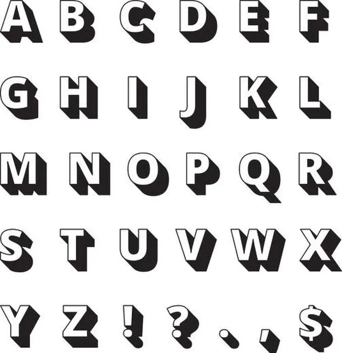 Framed Print : Alphabet long shadows. Font bold letters vector flat collection Framed Print : Alphabet long shadows. Font bold letters vector flat collection