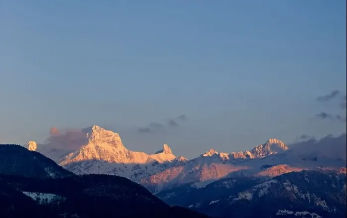 Framed Print : Alpine scenery Petit and Grand Muveran Framed Print : Alpine scenery Petit and Grand Muveran