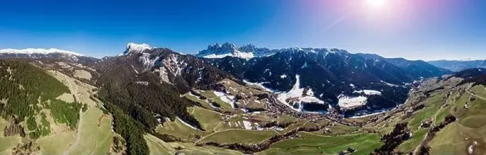 Framed Print : Alps mountain Santa Maddalena village with Dolomites in background, Trentino Alto Adige region, Funes valley, Italy Framed Print : Alps mountain Santa Maddalena village with Dolomites in background, Trentino Alto Adige region, Funes valley, Italy