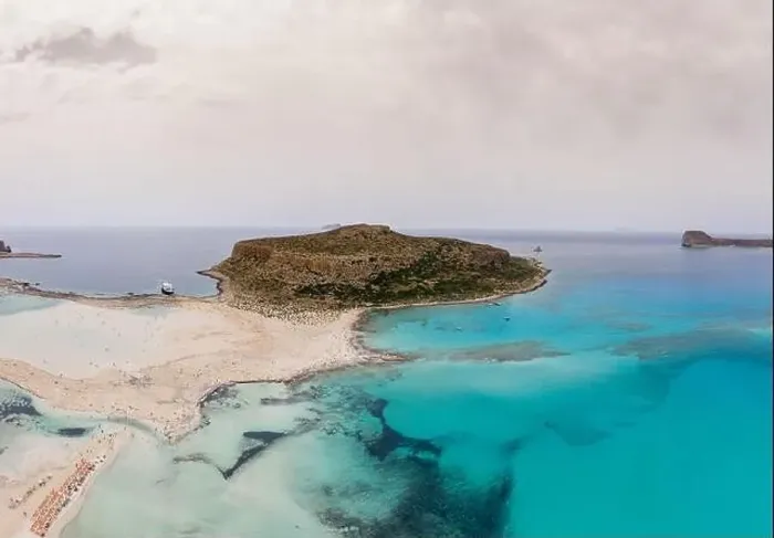 Framed Print : Amazing aerial panoramic view on the famous Balos beach in Balos lagoon and pirate island Gramvousa Framed Print : Amazing aerial panoramic view on the famous Balos beach in Balos lagoon and pirate island Gramvousa