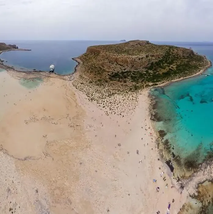 Framed Print : Amazing aerial panoramic view on the famous Balos beach in Balos lagoon and pirate island Gramvousa Framed Print : Amazing aerial panoramic view on the famous Balos beach in Balos lagoon and pirate island Gramvousa