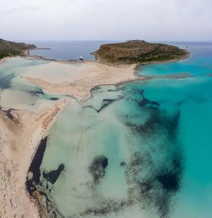 Framed Print : Amazing aerial panoramic view on the famous Balos beach in Balos lagoon and pirate island Gramvousa Framed Print : Amazing aerial panoramic view on the famous Balos beach in Balos lagoon and pirate island Gramvousa