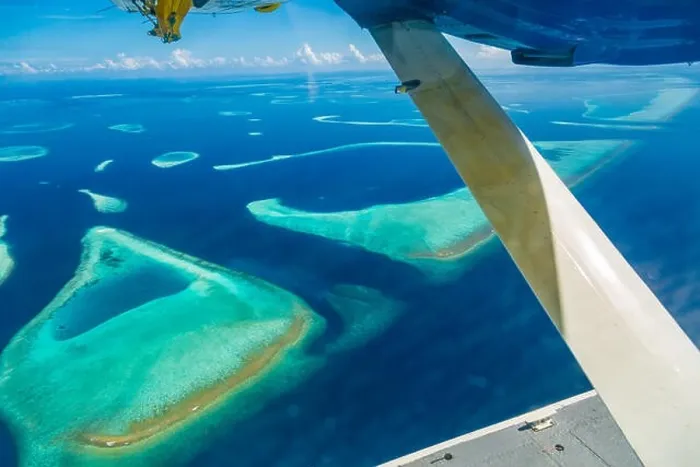 Framed Print : Amazing aerial view of Maldives island and beach. Drone or airplane view of atoll and island and sea Framed Print : Amazing aerial view of Maldives island and beach. Drone or airplane view of atoll and island and sea