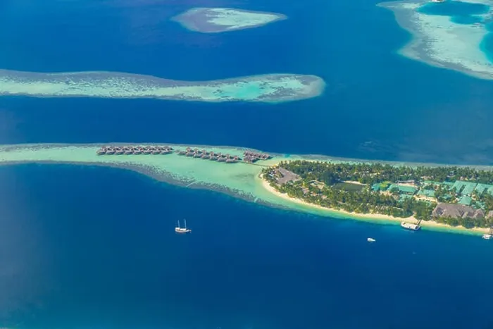 Framed Print : Amazing aerial view of Maldives island and beach. Drone or airplane view of atoll and island and sea Framed Print : Amazing aerial view of Maldives island and beach. Drone or airplane view of atoll and island and sea