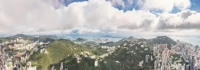 Framed Print : Amazing aerial view of the Victoria Harbour of Hong Kong, Clear sunny day, drone shot panorama Framed Print : Amazing aerial view of the Victoria Harbour of Hong Kong, Clear sunny day, drone shot panorama