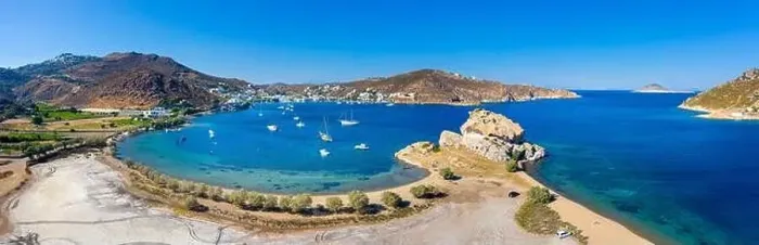 Framed Print : Amazing beach of Kalikatsou on Patmos island, Greece Framed Print : Amazing beach of Kalikatsou on Patmos island, Greece