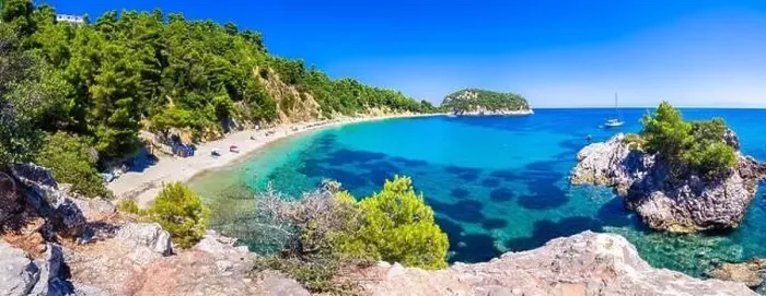 Framed Print : Amazing beach Stafilos, Skopelos, Greece Framed Print : Amazing beach Stafilos, Skopelos, Greece