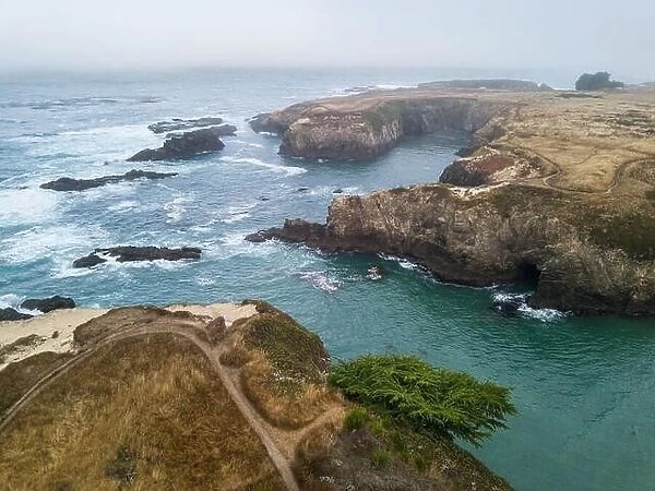 The amazing coastline of Mendocino, CA, accessible by the Pacific Coast Highway, is known as one of the most scenic areas in the world