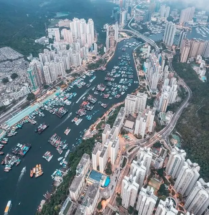 Framed Print : amazing drone shot of cloudy evening in Aberdeen, Hong Kong. Fishing ships and yacht. Near the Typhoon Shelter area Framed Print : amazing drone shot of cloudy evening in Aberdeen, Hong Kong. Fishing ships and yacht. Near the Typhoon Shelter area