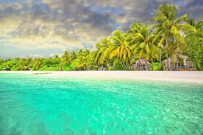 Framed Print : Amazing island beach. Tropical landscape of summer scenery, white sand with palm trees. Luxury travel vacation destination. Exotic beach landscape Framed Print : Amazing island beach. Tropical landscape of summer scenery, white sand with palm trees. Luxury travel vacation destination. Exotic beach landscape