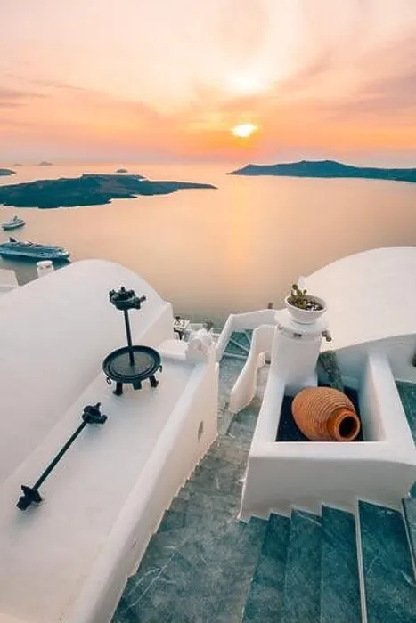 Framed Print : Amazing landscape of Fira, white architecture caldera view Santorini, Greece, cruise ships. Blue sky, wonderful summer mood, sunny vacation, holiday Framed Print : Amazing landscape of Fira, white architecture caldera view Santorini, Greece, cruise ships. Blue sky, wonderful summer mood, sunny vacation, holiday
