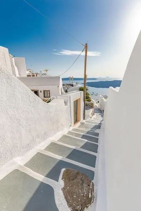 Framed Print : Amazing landscape of Fira, white architecture caldera view Santorini, Greece, cruise ships. Blue sky, wonderful summer mood, sunny vacation, holiday Framed Print : Amazing landscape of Fira, white architecture caldera view Santorini, Greece, cruise ships. Blue sky, wonderful summer mood, sunny vacation, holiday