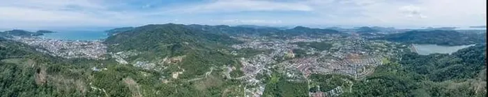 Framed Print : Amazing landscape of Panorama landscape Patong city Framed Print : Amazing landscape of Panorama landscape Patong city