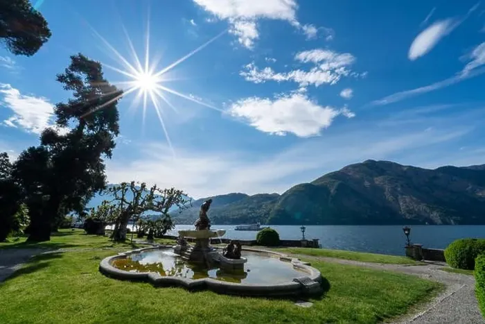 Framed Print : Amazing landscape in park Mayer in Tremezzo - Como lake in Italy Framed Print : Amazing landscape in park Mayer in Tremezzo - Como lake in Italy