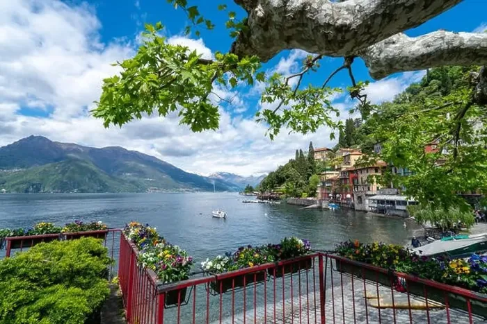 Framed Print : Amazing landscape in Varenna - Como lake in Italy Framed Print : Amazing landscape in Varenna - Como lake in Italy