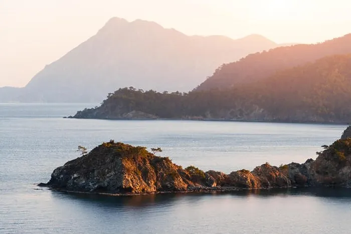 Framed Print : Amazing Mediterranean seascape in Turkey. Landscape photography Framed Print : Amazing Mediterranean seascape in Turkey. Landscape photography