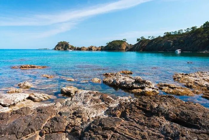 Framed Print : Amazing Mediterranean seascape in Turkey. Landscape photography Framed Print : Amazing Mediterranean seascape in Turkey. Landscape photography