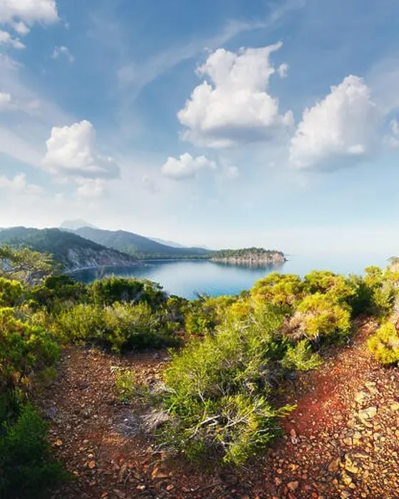 Framed Print : Amazing Mediterranean seascape in Turkey. Landscape photography Framed Print : Amazing Mediterranean seascape in Turkey. Landscape photography