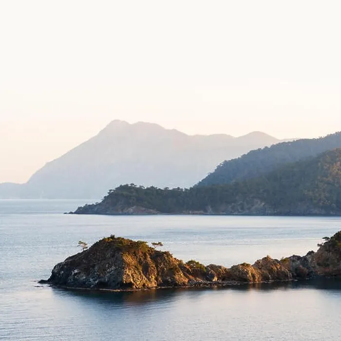 Framed Print : Amazing Mediterranean seascape in Turkey. Landscape photography Framed Print : Amazing Mediterranean seascape in Turkey. Landscape photography