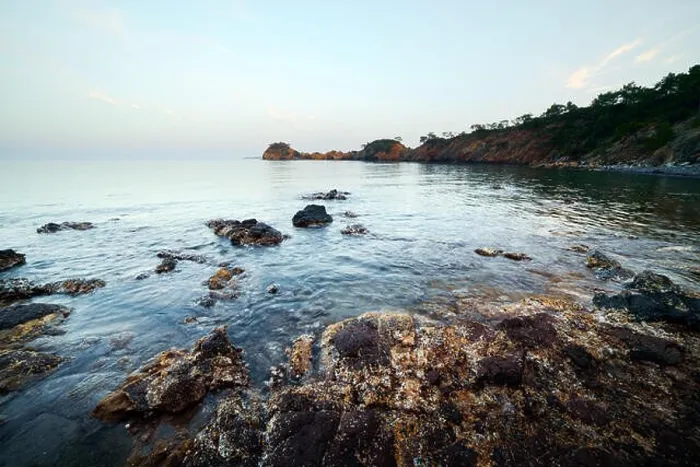 Framed Print : Amazing Mediterranean seascape in Turkey. Landscape photography Framed Print : Amazing Mediterranean seascape in Turkey. Landscape photography