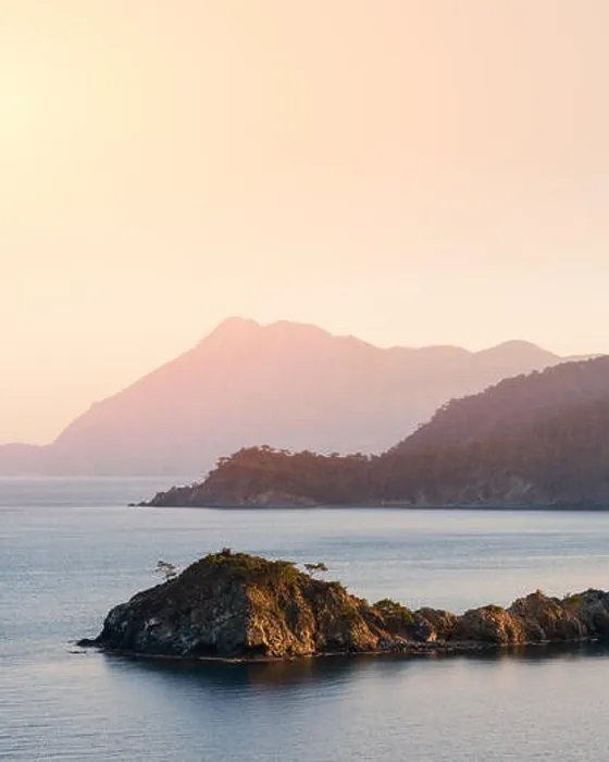 Framed Print : Amazing Mediterranean seascape in Turkey. Landscape photography Framed Print : Amazing Mediterranean seascape in Turkey. Landscape photography
