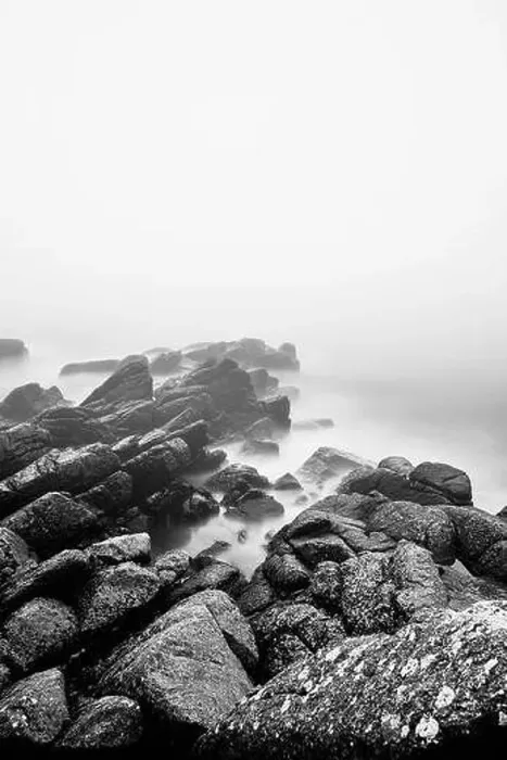 Framed Print : amazing rocks by the shore in danish island Framed Print : amazing rocks by the shore in danish island