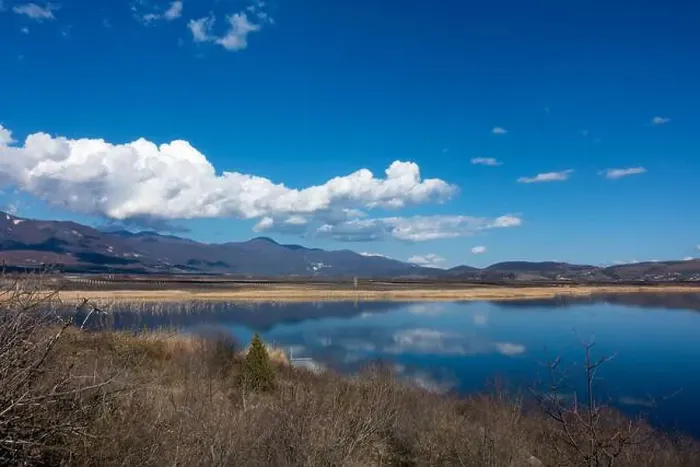 Framed Print : Amazing scenery by the lake Vegoritida, in Florina, Greece