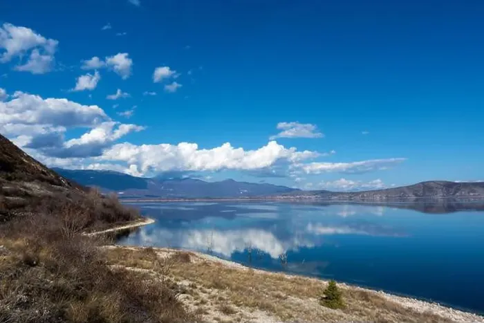 Framed Print : Amazing scenery by the lake Vegoritida, in Florina, Greece Framed Print : Amazing scenery by the lake Vegoritida, in Florina, Greece