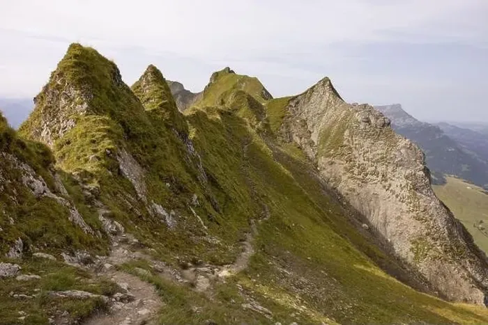 Framed Print : Amazing shot of a beautiful landscape in the alps of Switzerland