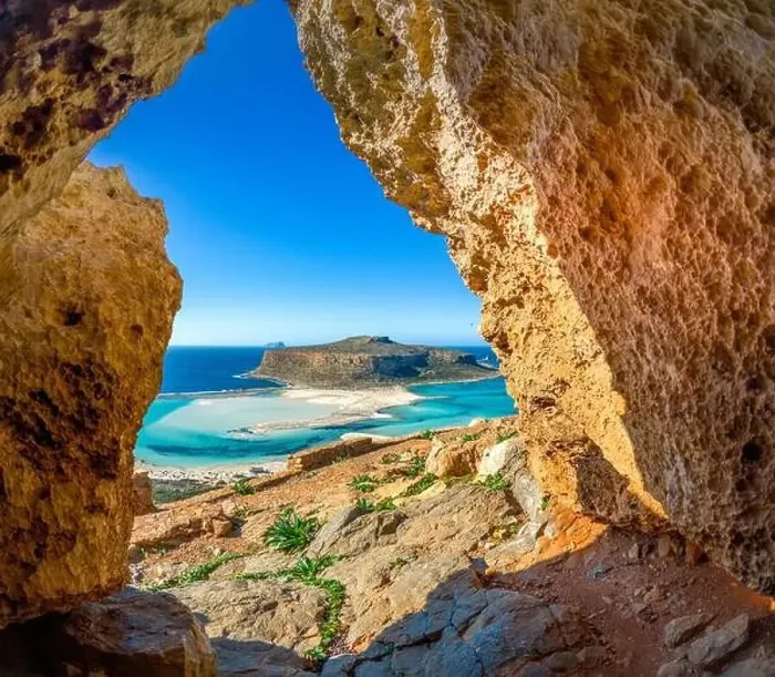 Framed Print : Amazing view of Balos Lagoon with magical turquoise waters Framed Print : Amazing view of Balos Lagoon with magical turquoise waters