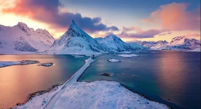 Framed Print : Amazing view from flying drone of Lofoten Islands Framed Print : Amazing view from flying drone of Lofoten Islands