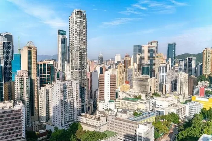 Framed Print : The amazing view of Hong-Kong cityscape full of skyscrapers from the rooftop Framed Print : The amazing view of Hong-Kong cityscape full of skyscrapers from the rooftop