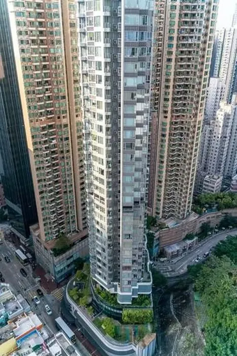 Framed Print : The amazing view of Hong-Kong cityscape full of skyscrapers from the rooftop