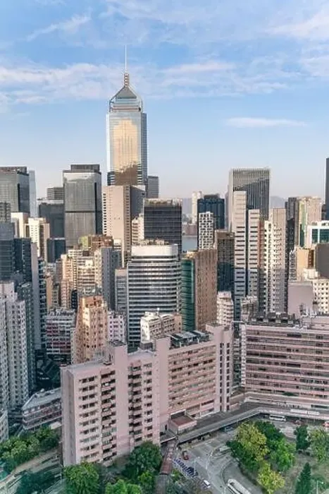 Framed Print : The amazing view of Hong-Kong cityscape full of skyscrapers from the rooftop Framed Print : The amazing view of Hong-Kong cityscape full of skyscrapers from the rooftop