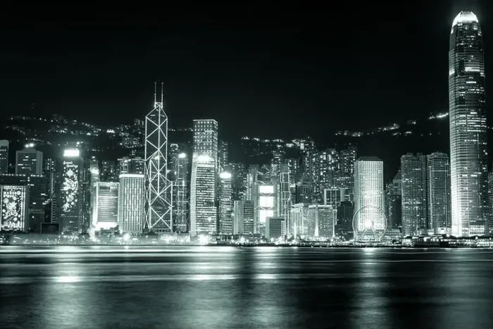 Framed Print : The amazing view of Hong-Kong cityscape full of skyscrapers from the rooftop Framed Print : The amazing view of Hong-Kong cityscape full of skyscrapers from the rooftop
