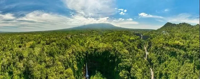 Framed Print : Amazing view of the kapas biru waterfall in east java Framed Print : Amazing view of the kapas biru waterfall in east java